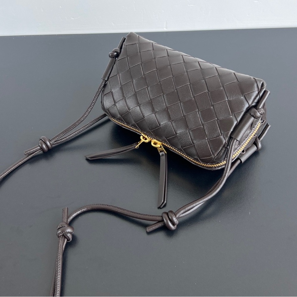 Bottega Veneta Mini Woven Leather Crossbody - Picture 3 of 8